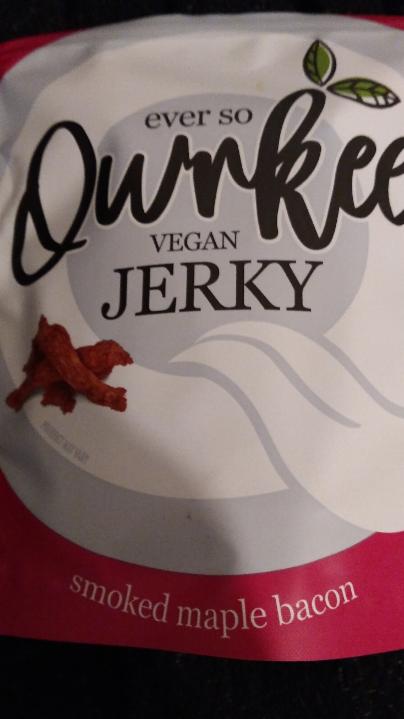 Photo - Vegan Jerky Smoked Maple Bacon Qwrkee