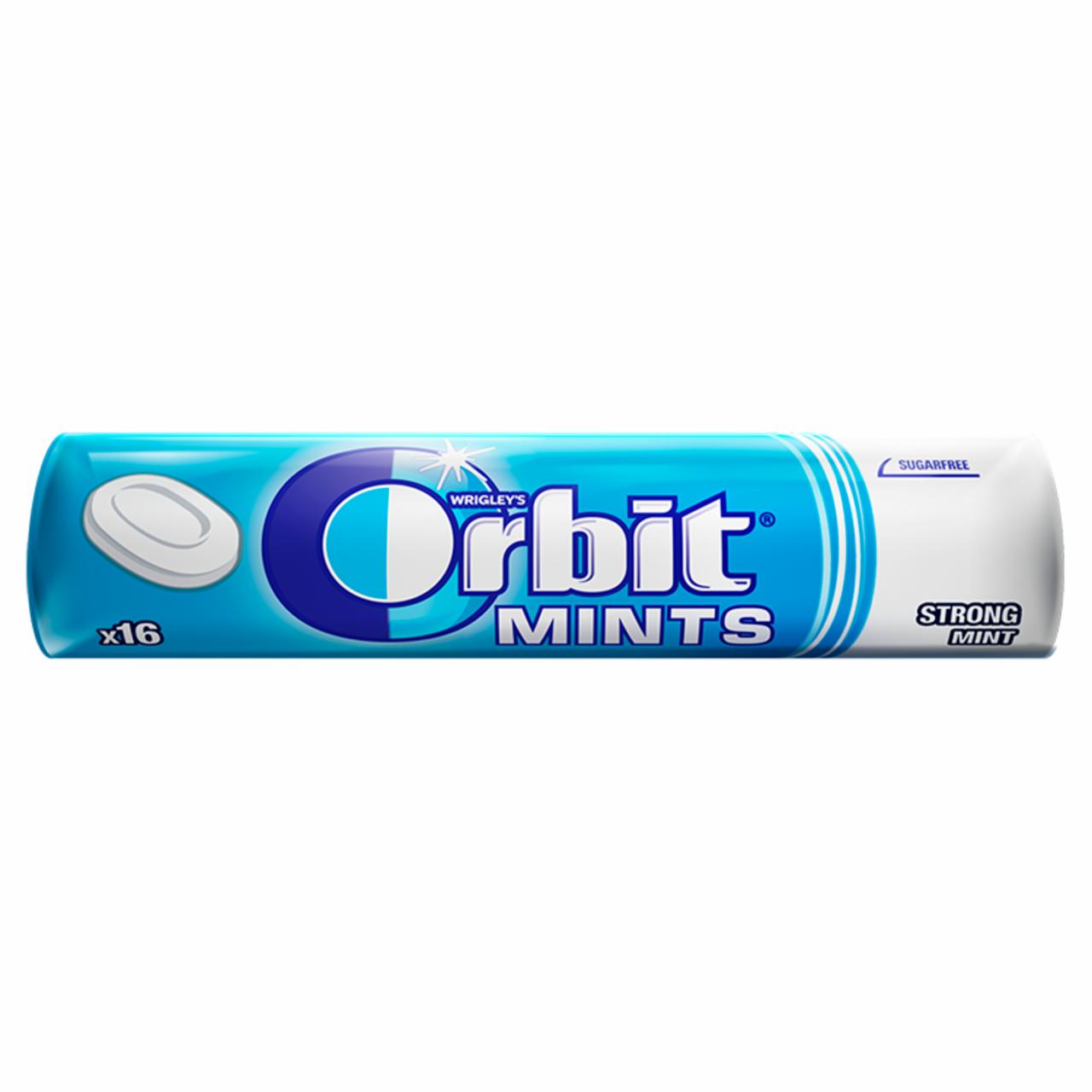 Photo - Orbit Mints Strong Mint Mint Flavoured Sugar-Free Unfilled Hard Candy with Sweetener 28 g