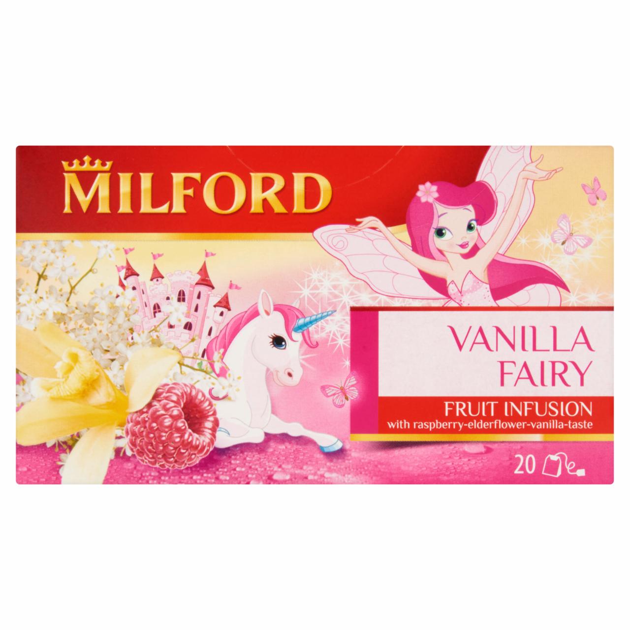 Photo - Milford Fruit Infusion Vanilla Fairy Raspberry-Elderberry-Vanilla Fruit Tea 20 Tea Bags 50 g