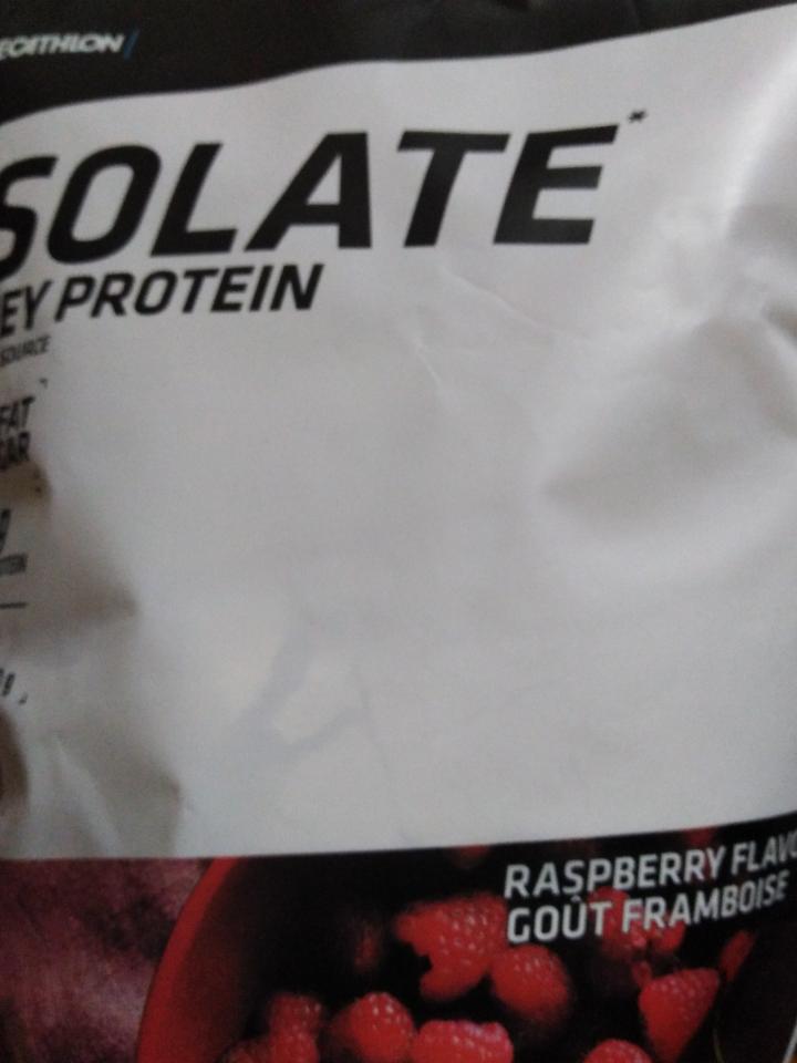 Photo - Isolate whey protein raspberry flavour Decathlon