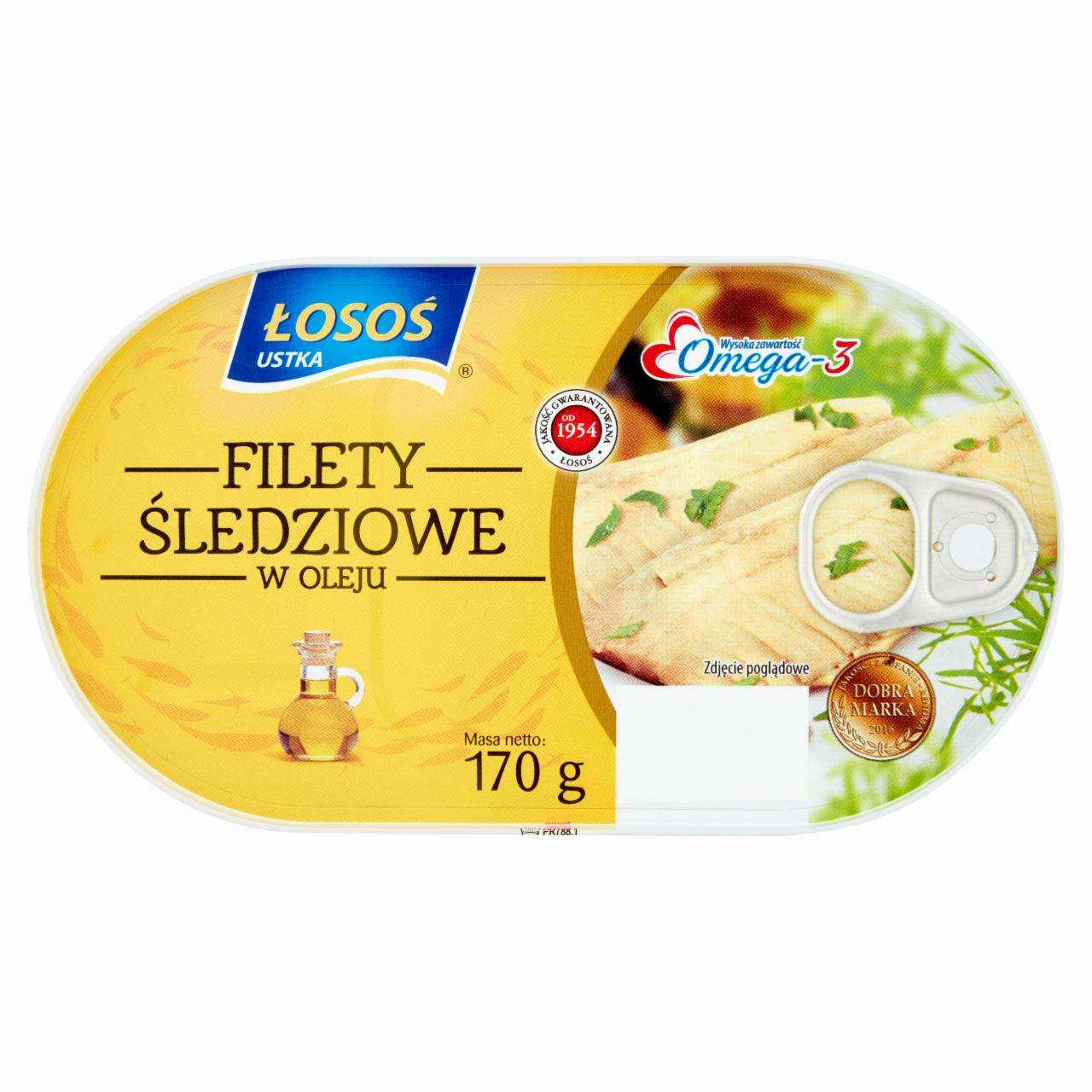 Photo - Łosoś Ustka Herring Fillets in Oil 170 g