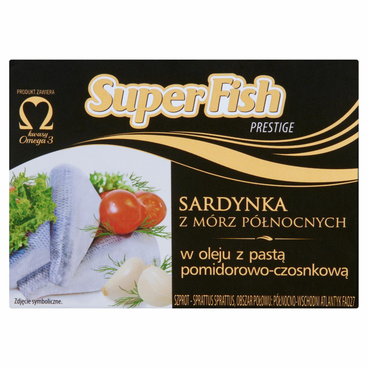 Photo - SuperFish Prestige Sardine from Northern Seas with Tomato and Garlic Paste 110 g