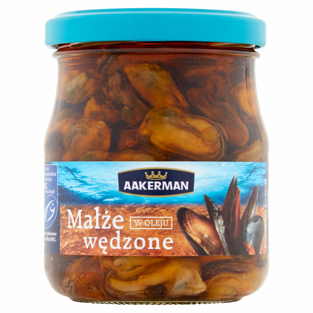 Photo - Aakerman Smoked Mussels in Oil 200 g