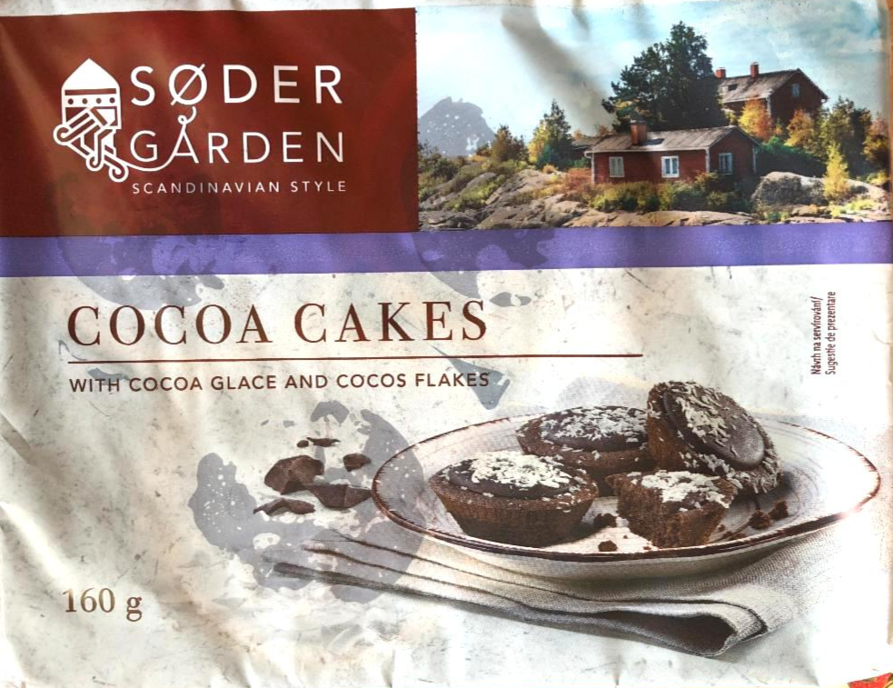 Photo - Cocoa cakes with cocoa glace and cocos flakes Sodergärden