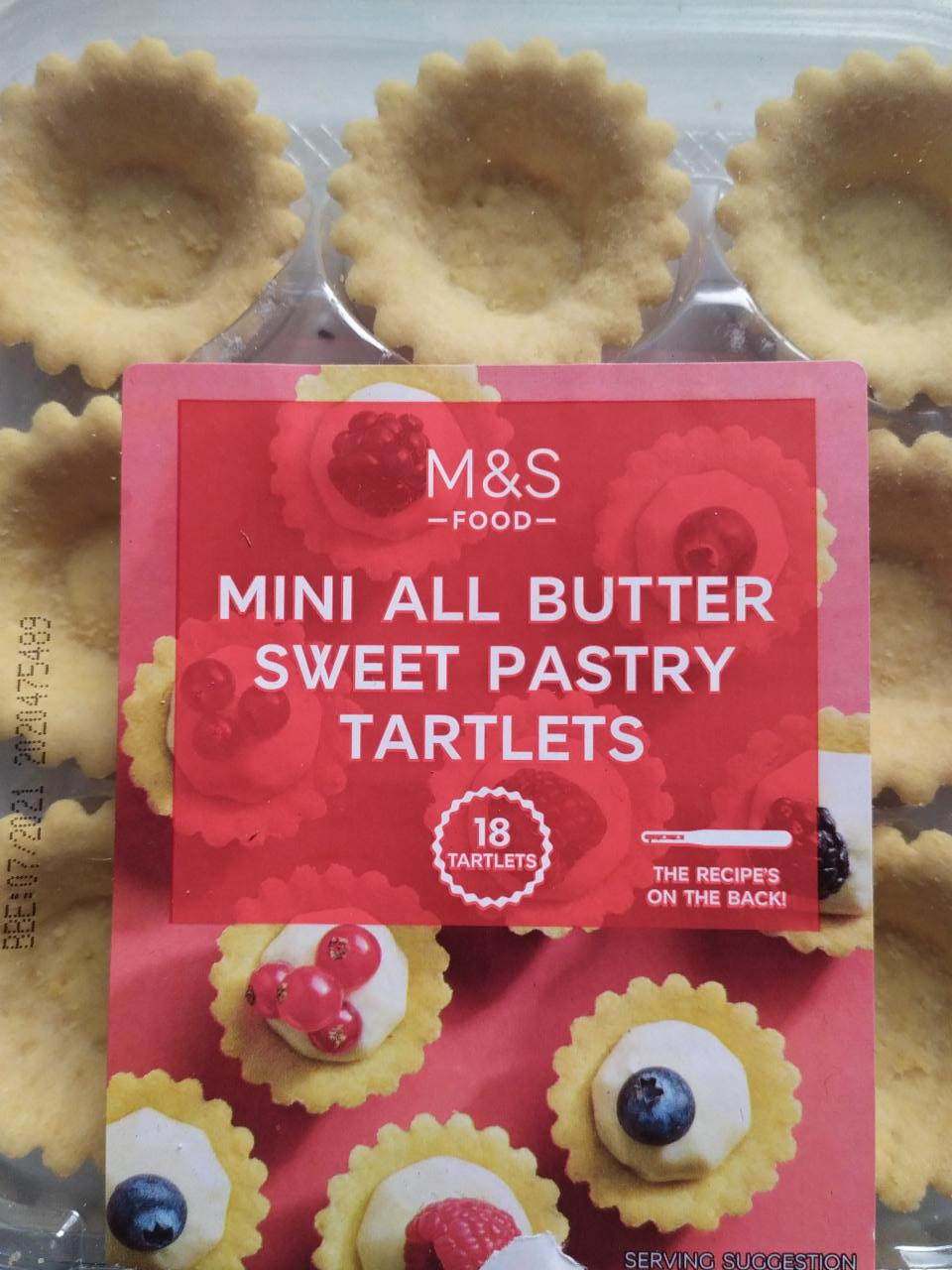 Photo - Mini All Butter Sweet Pastry Tartlets M&S Food