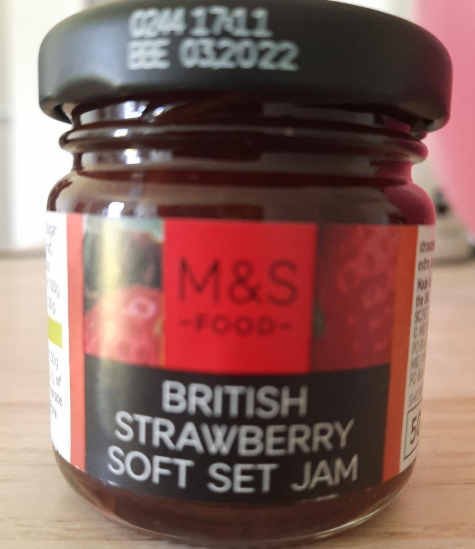 Photo - British Strawberry Soft Set Jam M&S Food