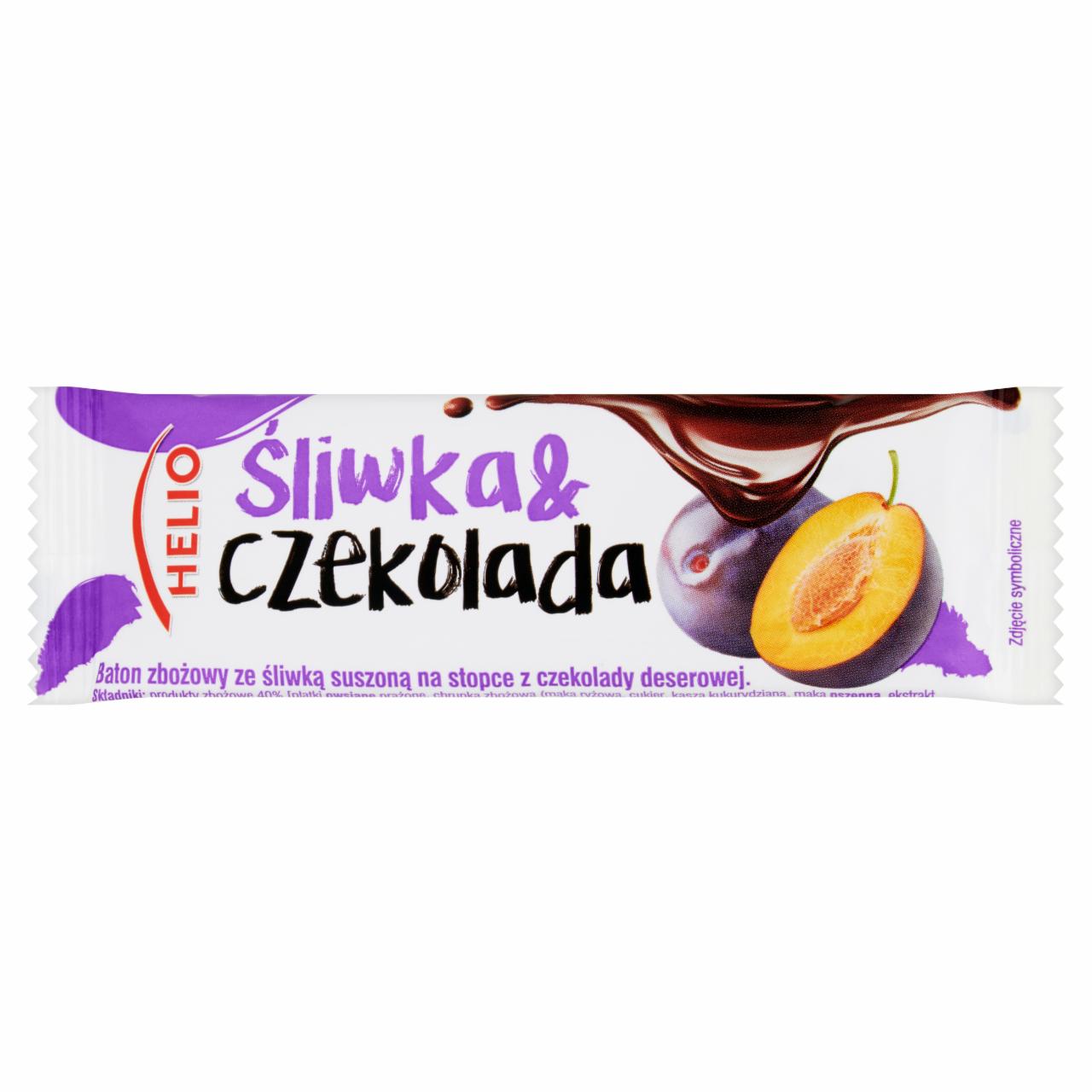 Photo - Helio Plum & Chocolate Cereal Bar 25 g