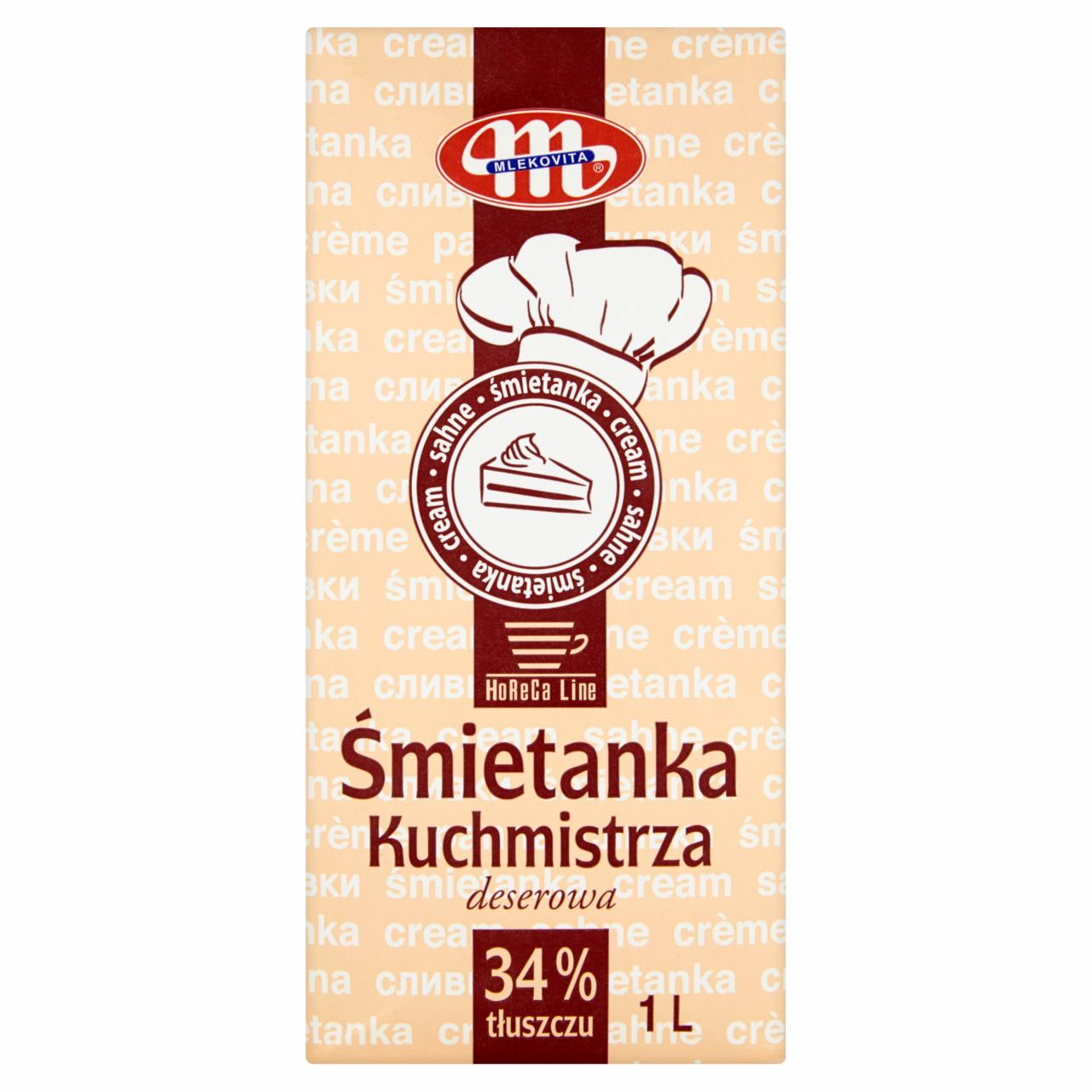 Photo - Mlekovita Horeca Line 34% Dessert Kuchmistrza Cream 1 L