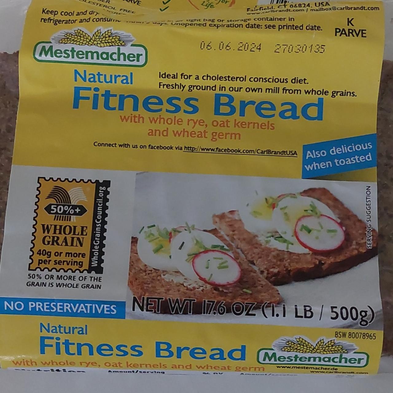 Photo - Fitness Bread Natural Mestemacher