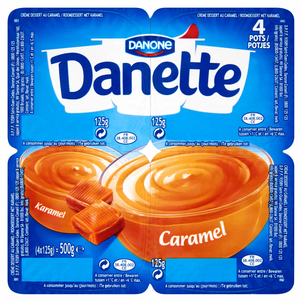 Photo - Danone Danette Caramel Flavoured Pudding 4 x 125 g