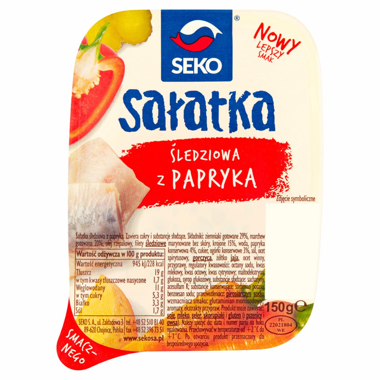 Photo - SEKO Herring Salad with Peppers 150 g
