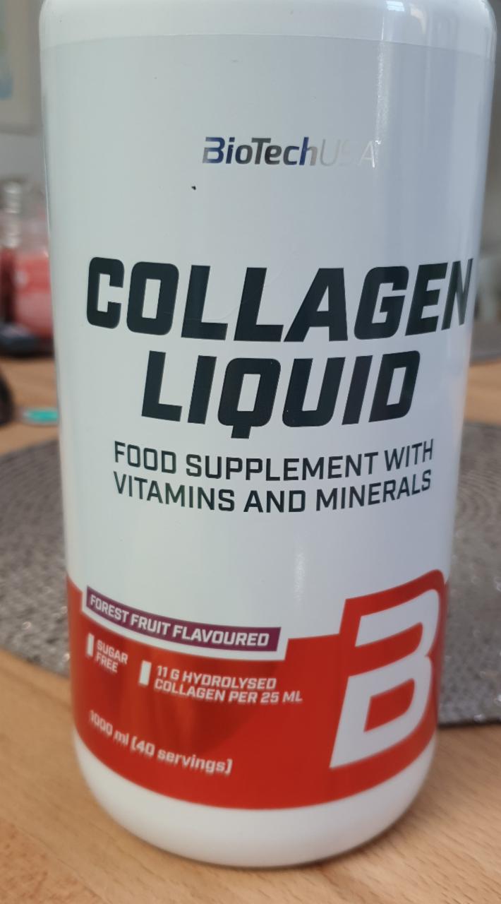 Photo - Collagen liquid forest fruit flavoured BioTechUSA