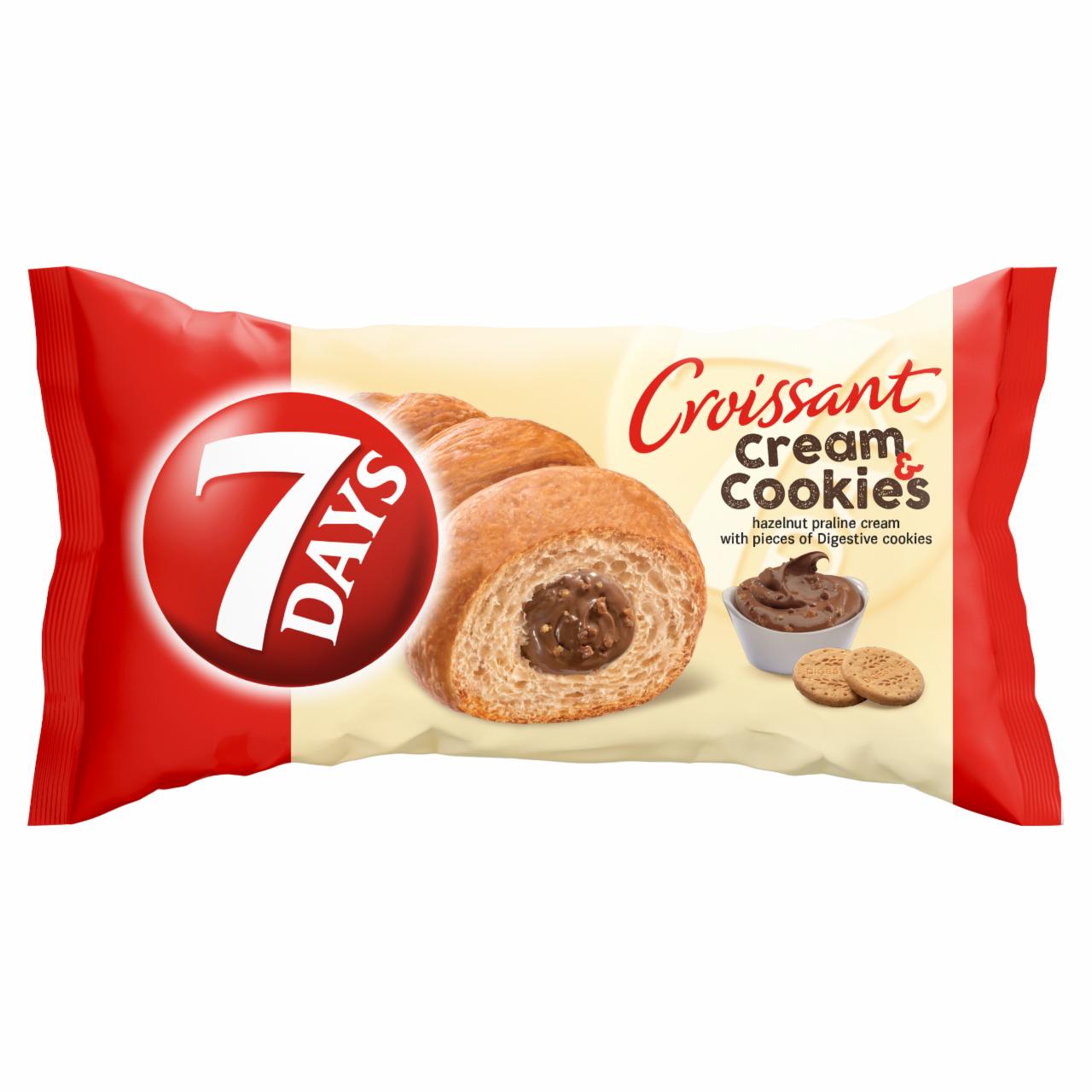 Photo - 7DAYS Cream & Cookies Croissant with Hazelnut Cream with Pieces of Digestive Cookies 60 g