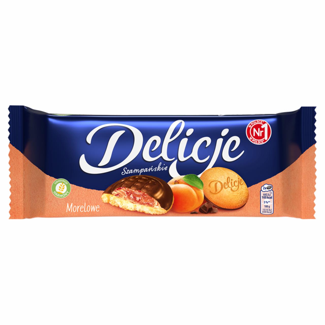Photo - Delicje Szampańskie Biscuits with Apricot Jelly Coated with Chocolate 147 g