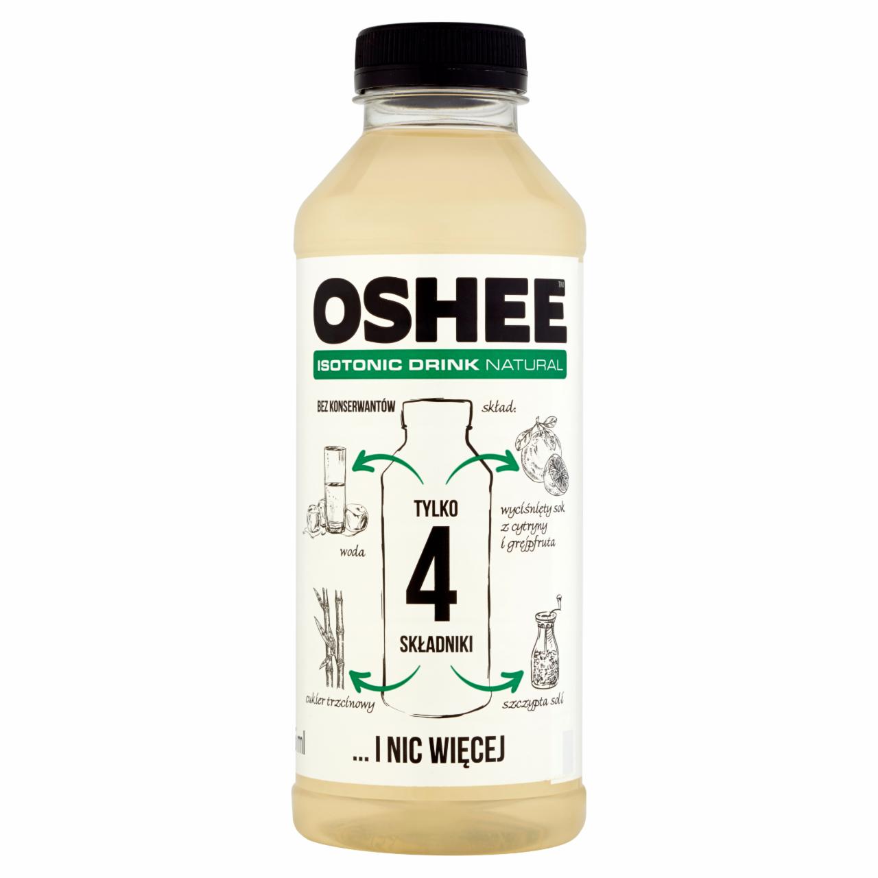 Photo - Oshee Grapefruit-Lemon Flavour Natural Isotonic Sports Drink 555 ml