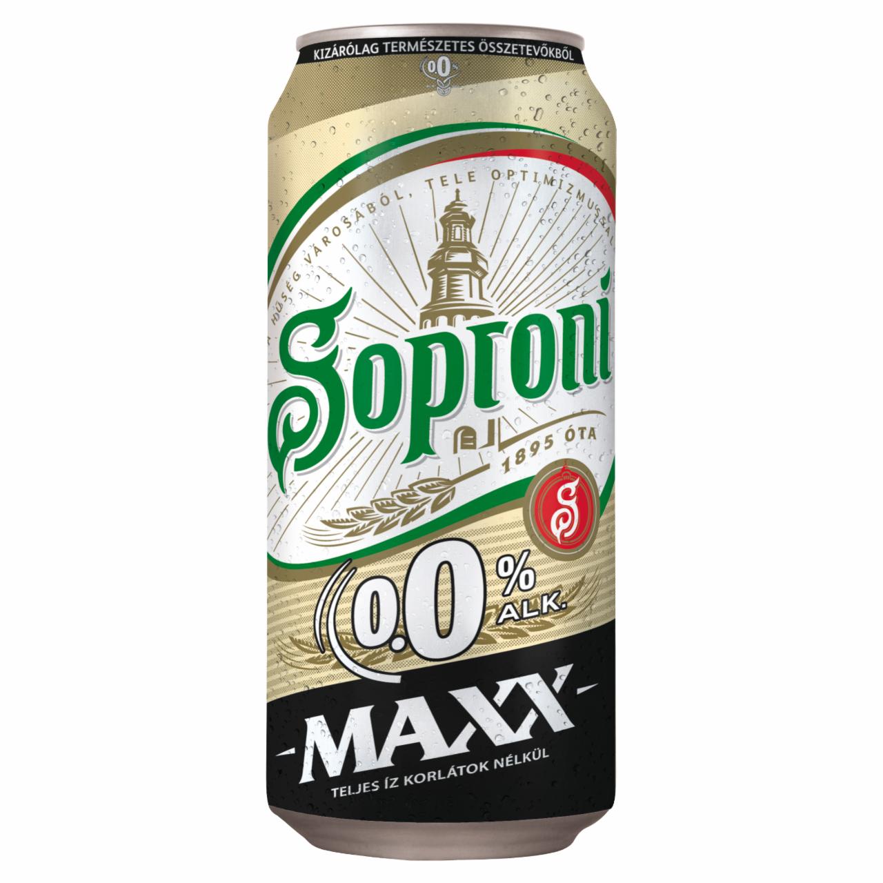 Photo - Soproni Maxx Alcohol Free Lager Beer 0,4 l