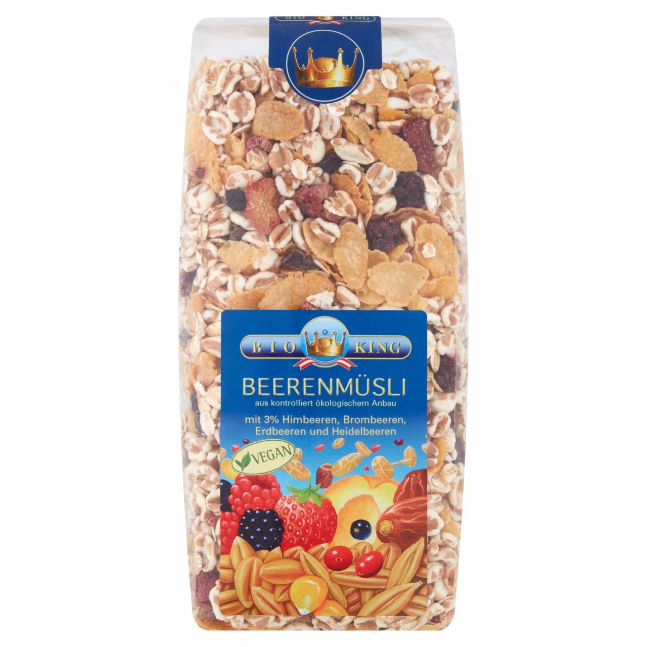 Photo - Bio King Organic Muesli with Berries 375 g