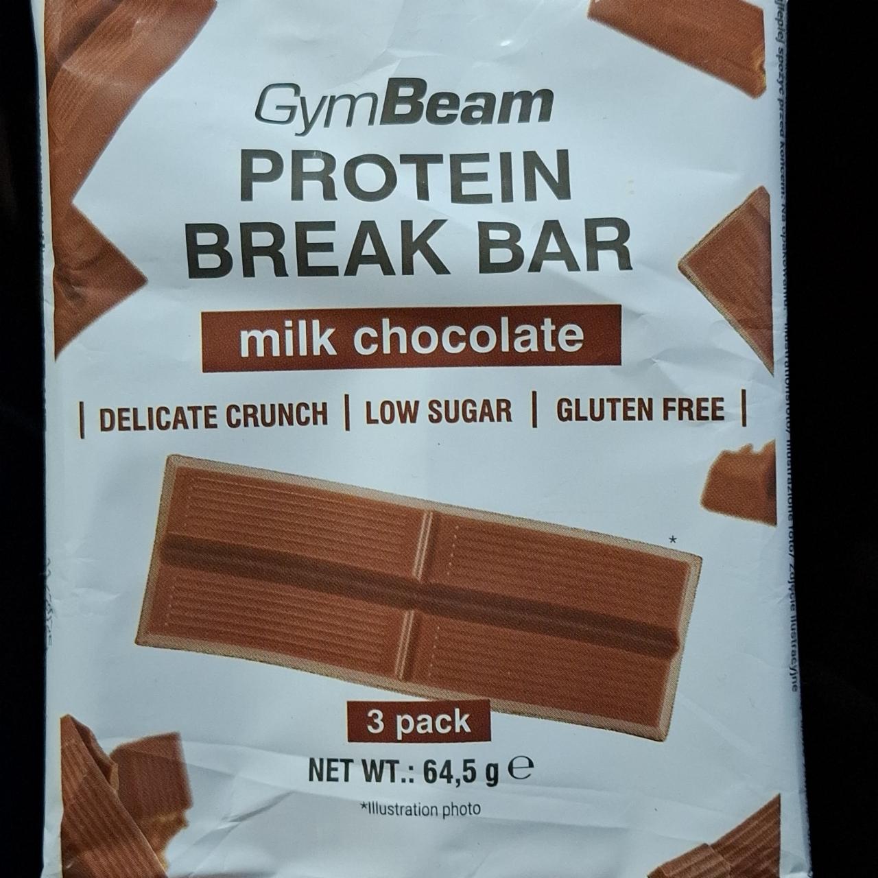 Photo - Protein Break Bar milk chocolate GymBeam