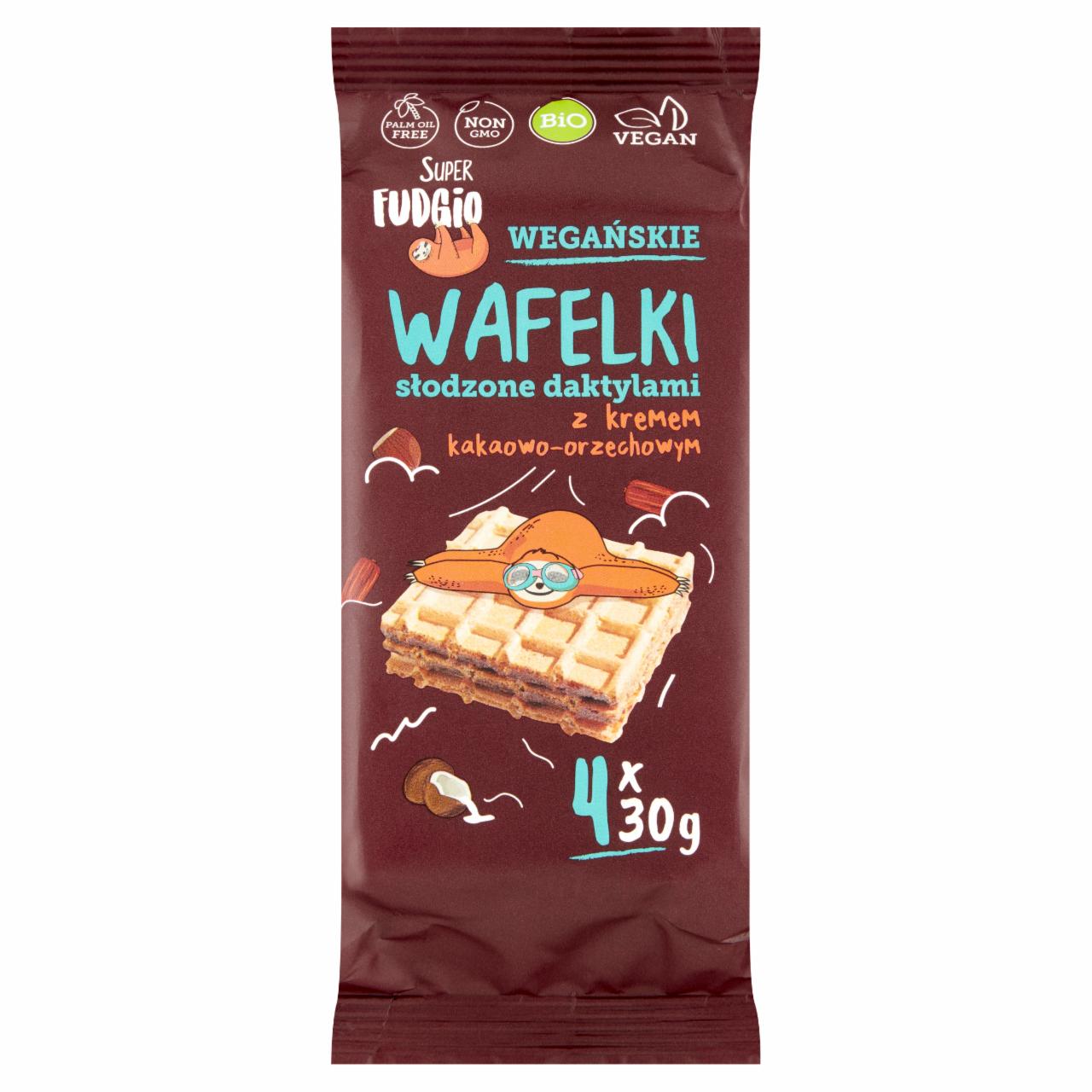 Photo - Super Fudgio Vegan Waffles with Cocoa and Nut Cream 120 g (4 x 30 g)