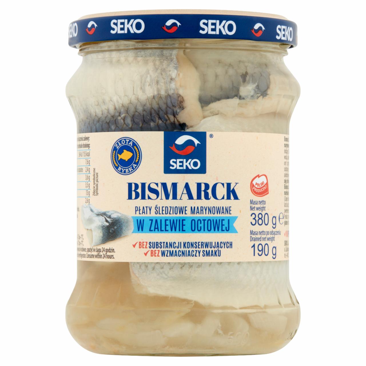 Photo - Seko Złota Rybka Bismarck Marinated Herring in Vinegar 380 g