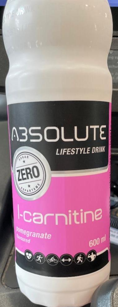 Photo - Absolute LifeStyle L-carnitine Energy-Free Pomegranate Flavored Non-Carbonated Soft Drink 600 ml