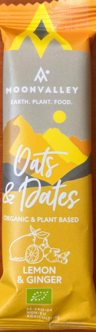 Photo - Oats & dates lemon & ginger Moonvalley