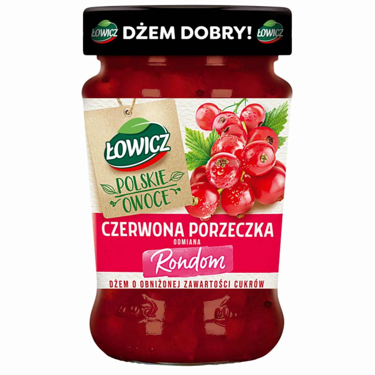 Photo - Łowicz Rondom Red Currant Low Sugar Jam 280 g