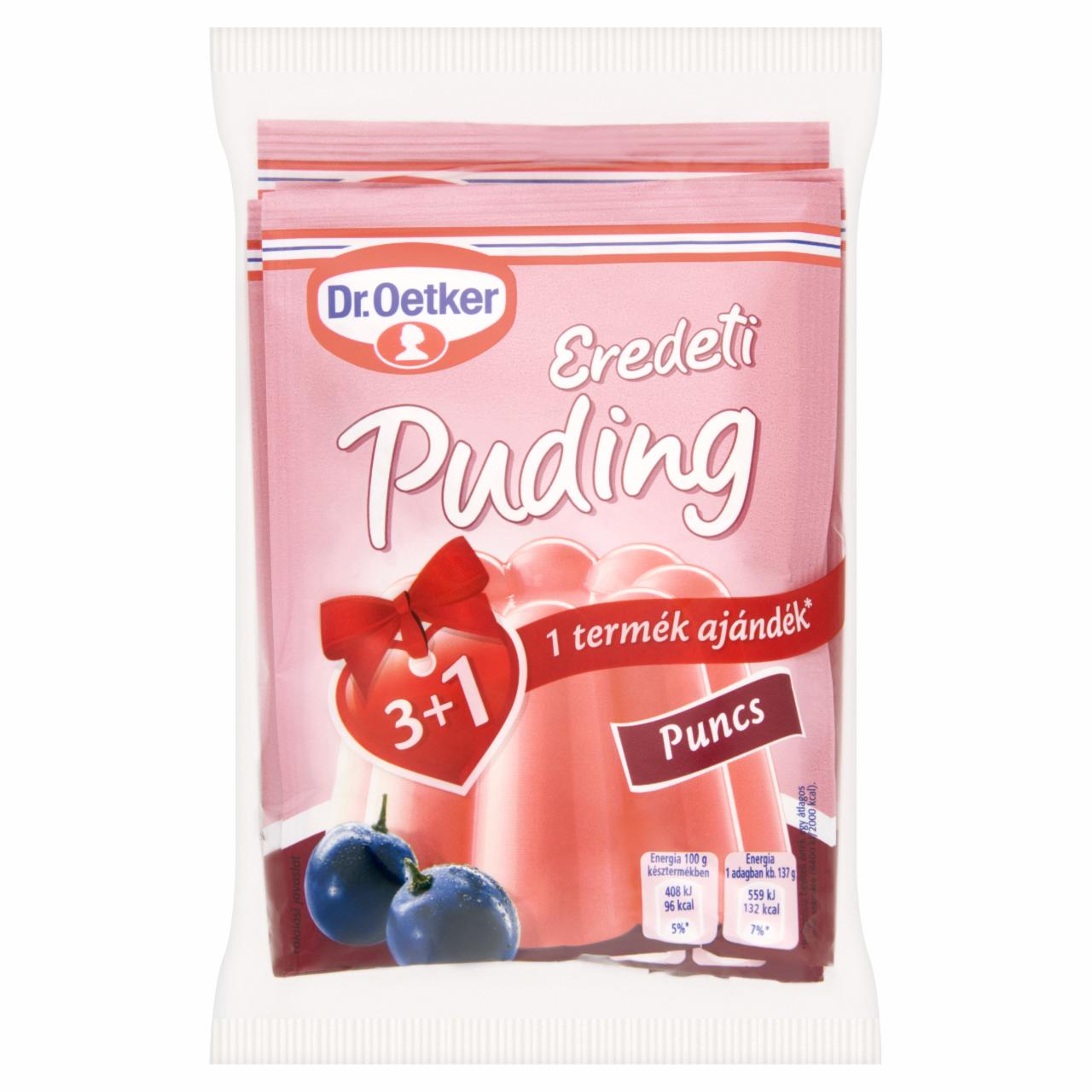 Photo - Dr. Oetker Eredeti Puding Punch Flavoured Pudding Powder 4 x 40 g
