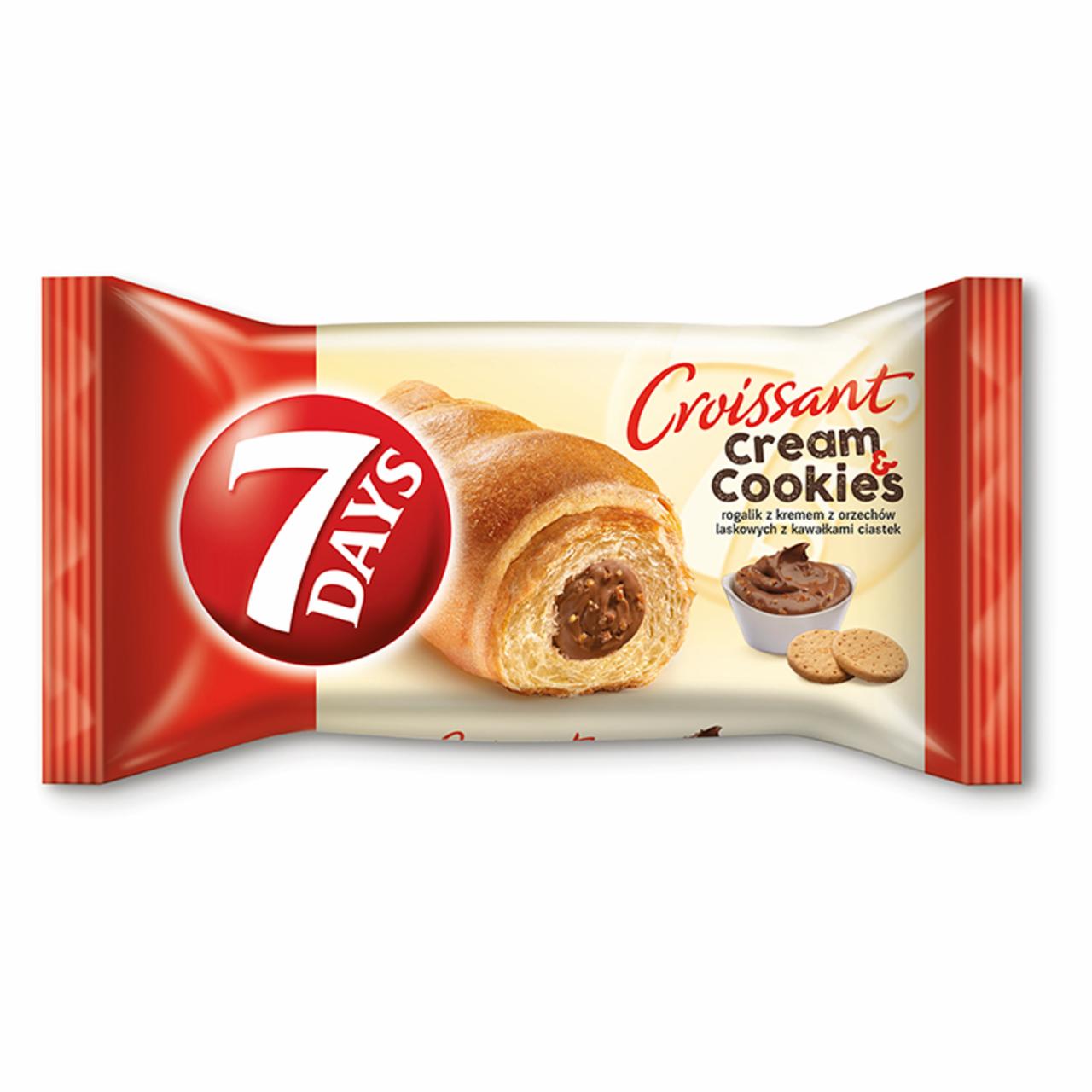Photo - 7 Days Cream & Cookies Hanzelnut Cream with Pieces of Digestive Cookies Croissant 60 g