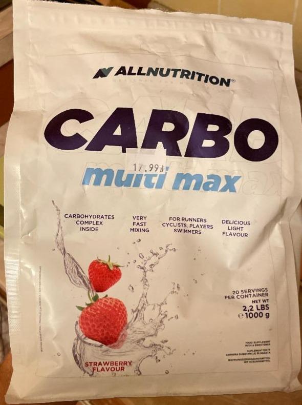Photo - Carbo Multi Max Strawberry Allnutrition