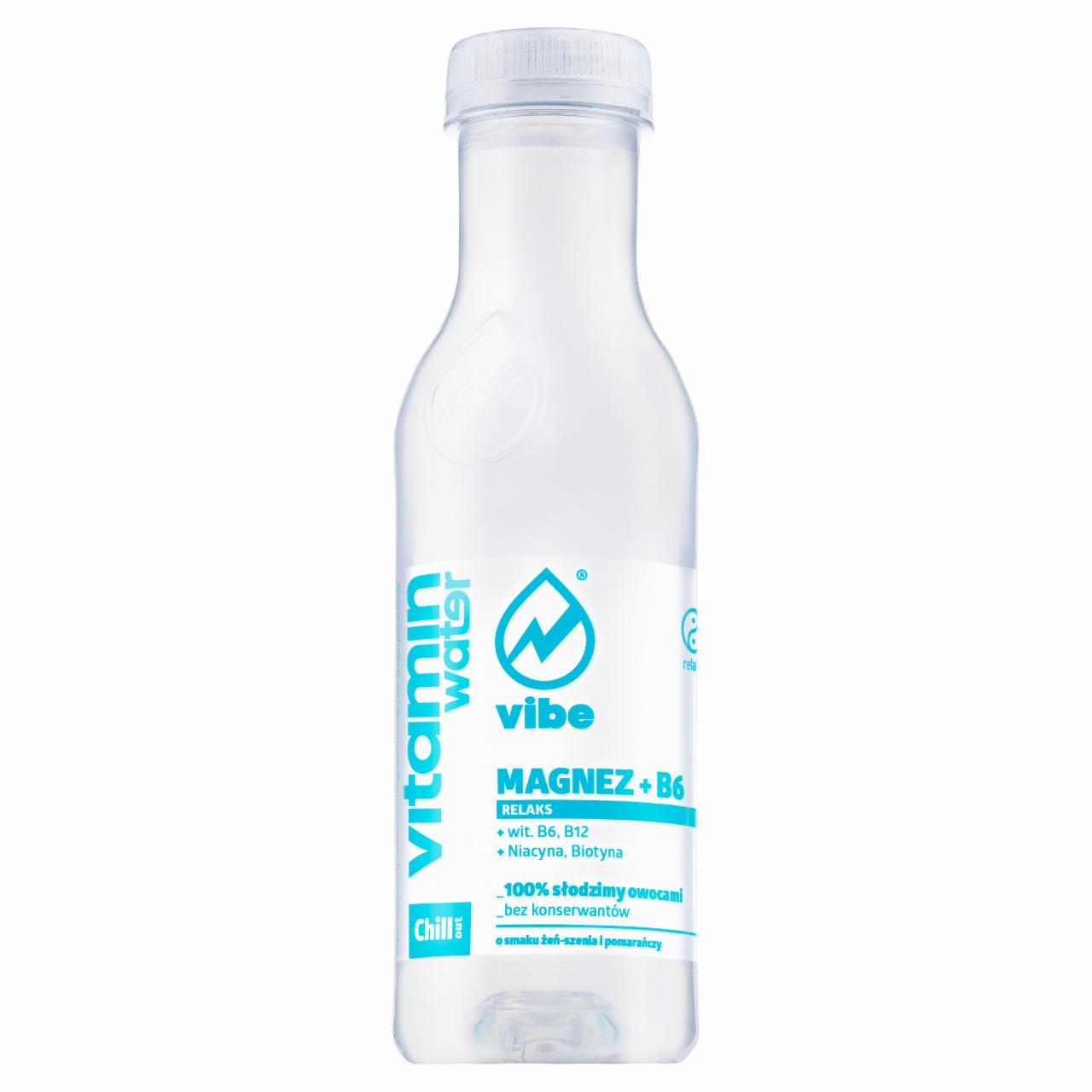 Photo - Vibe Vitamin Water Chill Out Magnesium + B6 Non-Carbonated Drink 444 ml