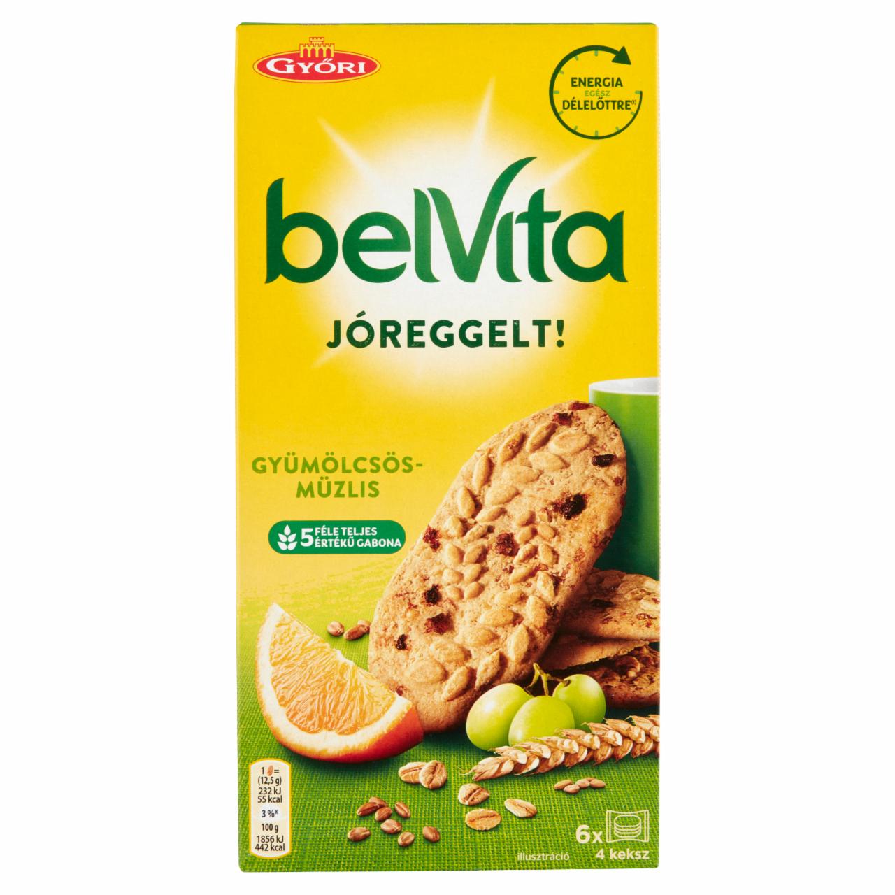 Photo - Belvita JóReggelt! Crispy Biscuits with Fruit and Cereals 300 g