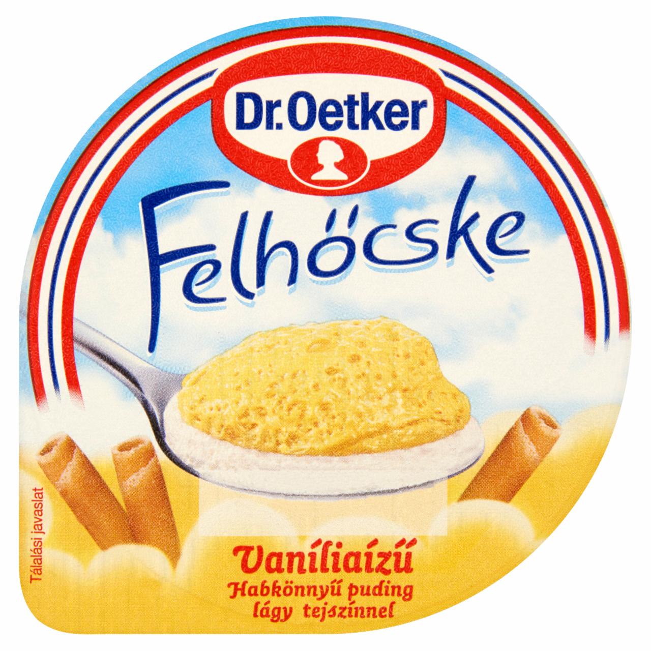 Photo - Dr. Oetker Felhőcske Vanilla Flavoured Pudding with Whipped Cream 125 g